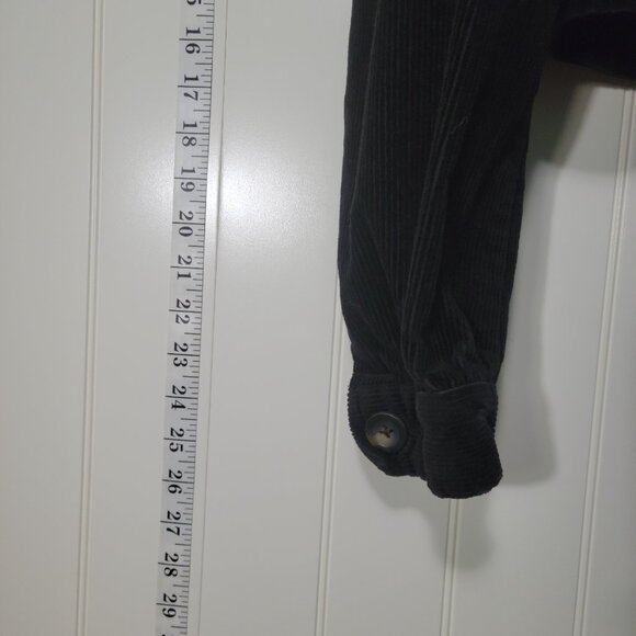 Boden Black Corduroy Cropped Friends Gilmore Y2k Dark Academia Trucker Jacket - Picture 10 of 12